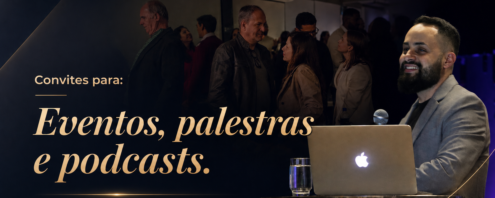 Convites e palestras — entre em contato